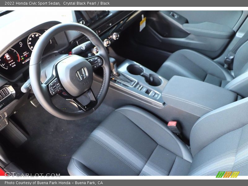 Crystal Black Pearl / Black 2022 Honda Civic Sport Sedan