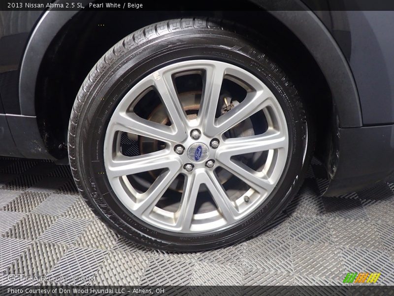 Pearl White / Beige 2013 Nissan Altima 2.5 SL
