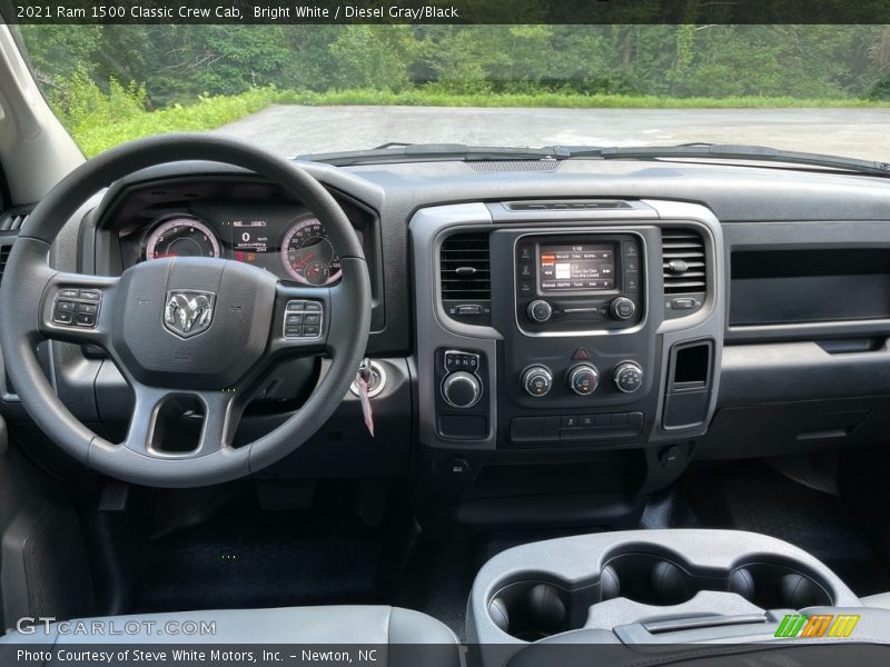 Bright White / Diesel Gray/Black 2021 Ram 1500 Classic Crew Cab