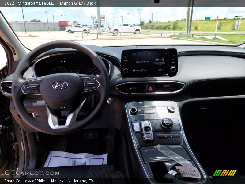Hampton Gray / Black 2022 Hyundai Santa Fe SEL