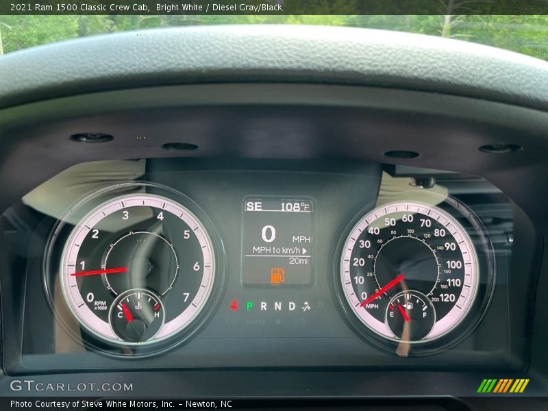 Bright White / Diesel Gray/Black 2021 Ram 1500 Classic Crew Cab