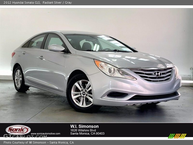 Radiant Silver / Gray 2012 Hyundai Sonata GLS
