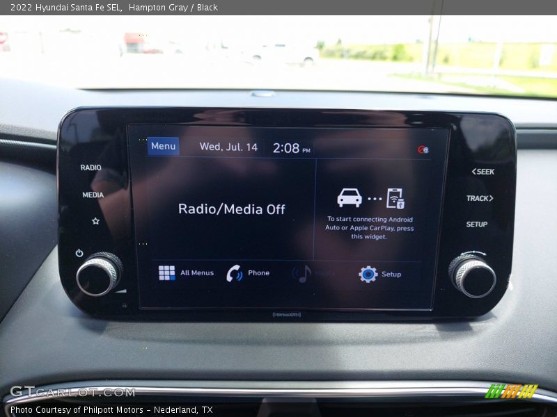 Hampton Gray / Black 2022 Hyundai Santa Fe SEL