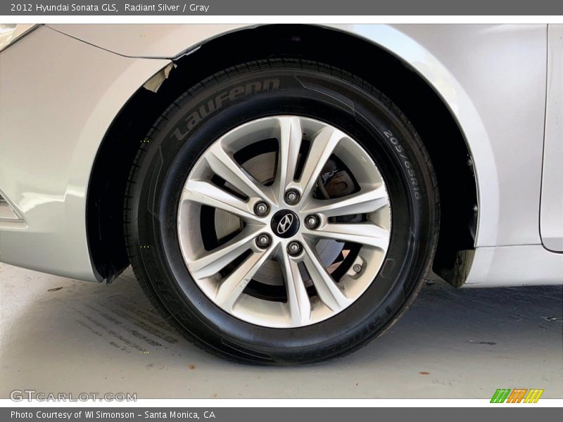 Radiant Silver / Gray 2012 Hyundai Sonata GLS