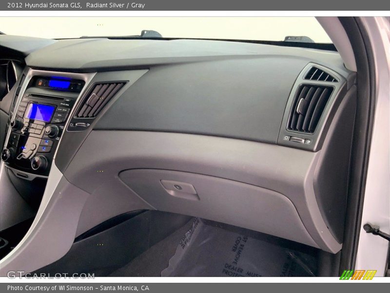 Radiant Silver / Gray 2012 Hyundai Sonata GLS