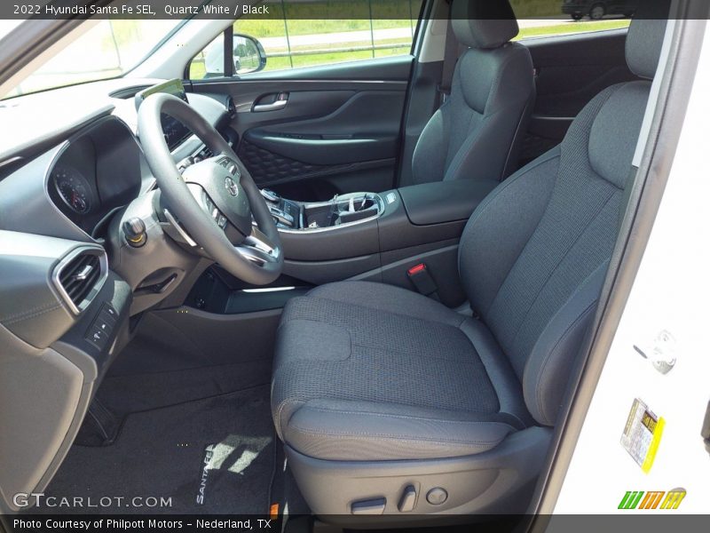 Quartz White / Black 2022 Hyundai Santa Fe SEL