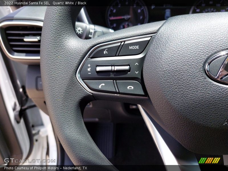 Quartz White / Black 2022 Hyundai Santa Fe SEL