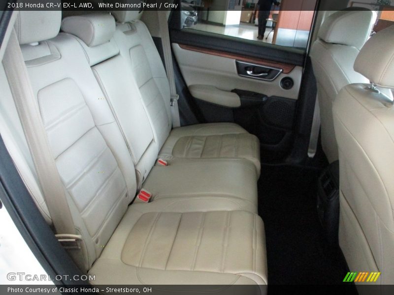 White Diamond Pearl / Gray 2018 Honda CR-V EX-L AWD