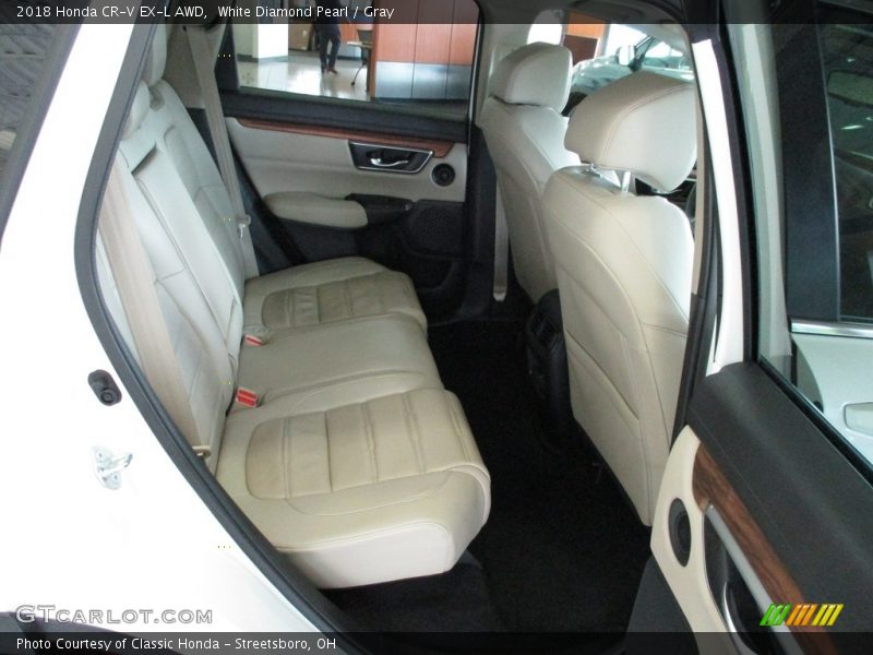 White Diamond Pearl / Gray 2018 Honda CR-V EX-L AWD
