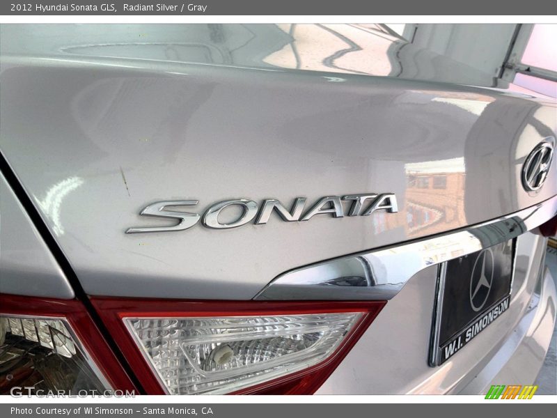 Radiant Silver / Gray 2012 Hyundai Sonata GLS