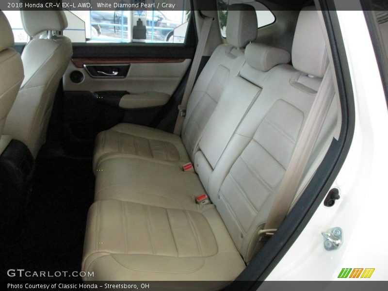 White Diamond Pearl / Gray 2018 Honda CR-V EX-L AWD