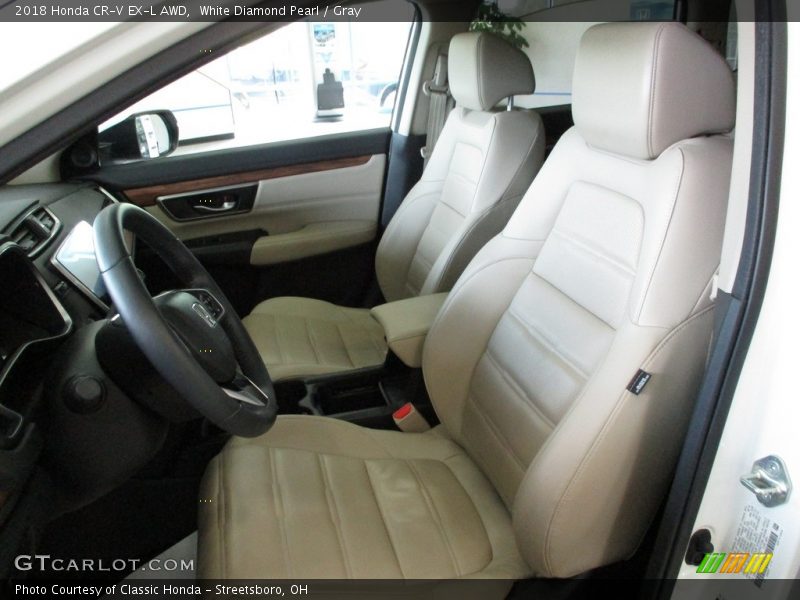 White Diamond Pearl / Gray 2018 Honda CR-V EX-L AWD