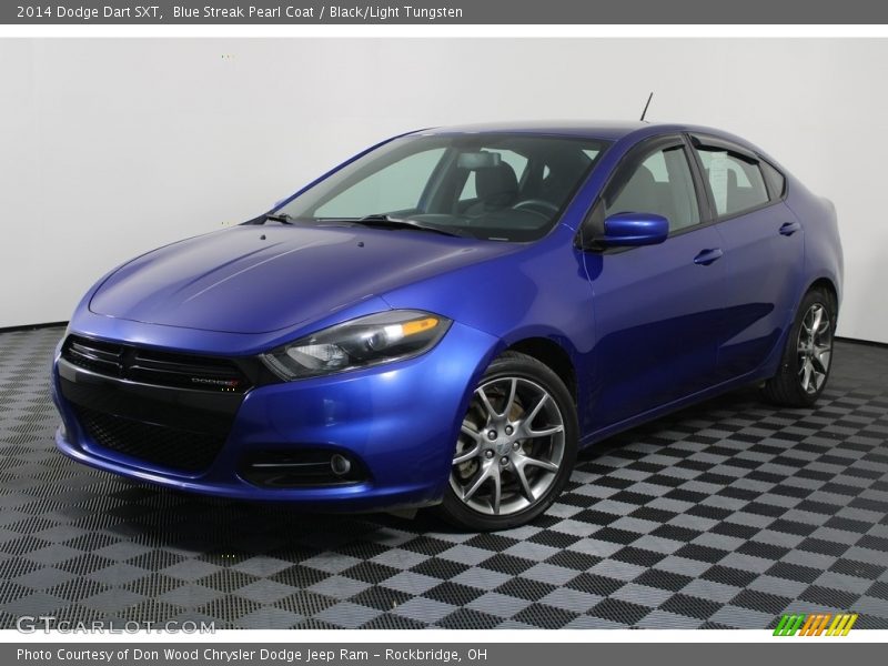 Blue Streak Pearl Coat / Black/Light Tungsten 2014 Dodge Dart SXT
