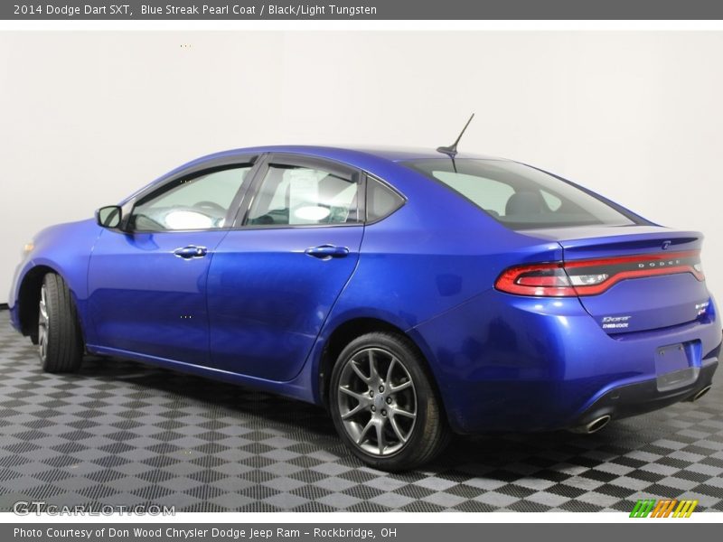 Blue Streak Pearl Coat / Black/Light Tungsten 2014 Dodge Dart SXT