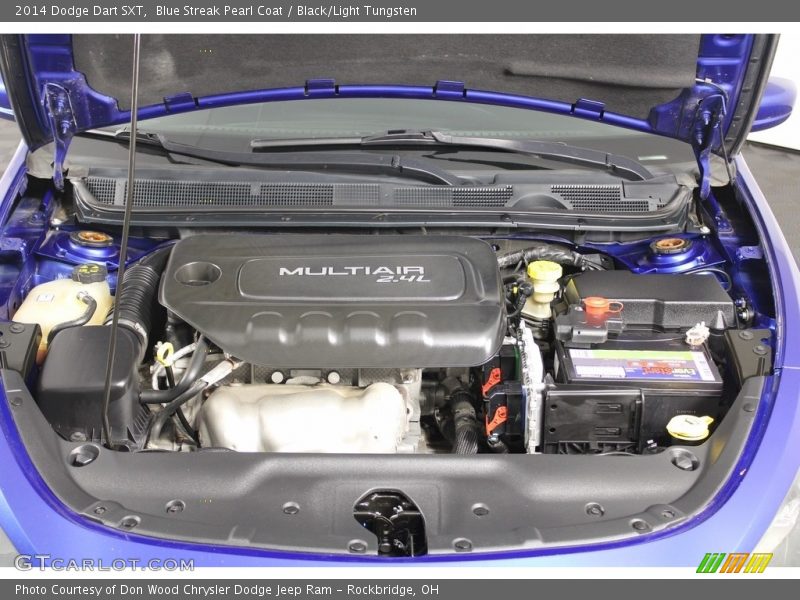 Blue Streak Pearl Coat / Black/Light Tungsten 2014 Dodge Dart SXT