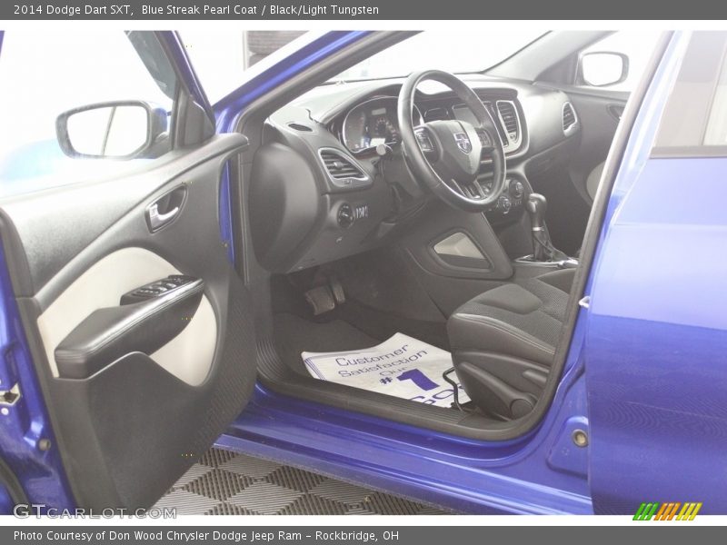 Blue Streak Pearl Coat / Black/Light Tungsten 2014 Dodge Dart SXT