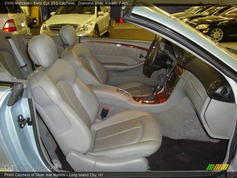 Diamond Silver Metallic / Ash 2006 Mercedes-Benz CLK 350 Cabriolet