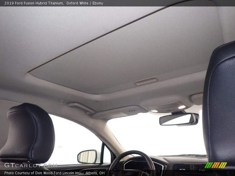 Oxford White / Ebony 2019 Ford Fusion Hybrid Titanium