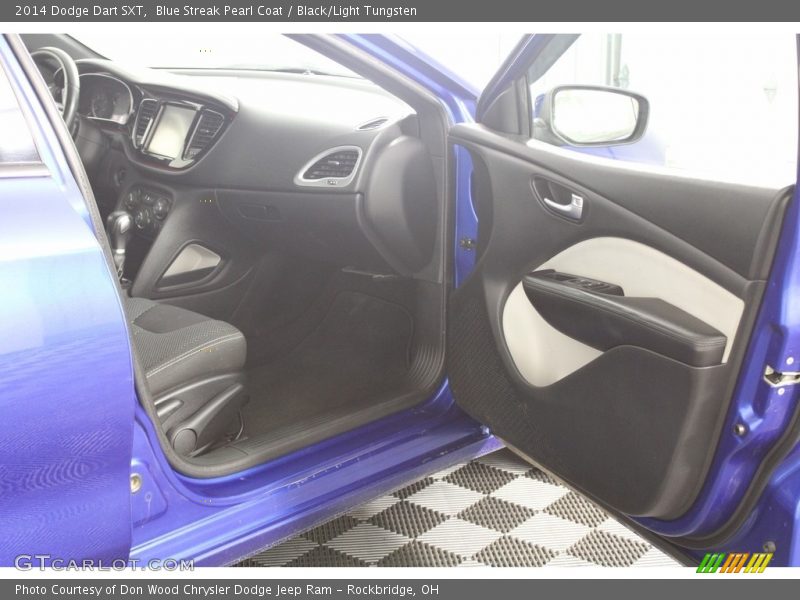 Blue Streak Pearl Coat / Black/Light Tungsten 2014 Dodge Dart SXT