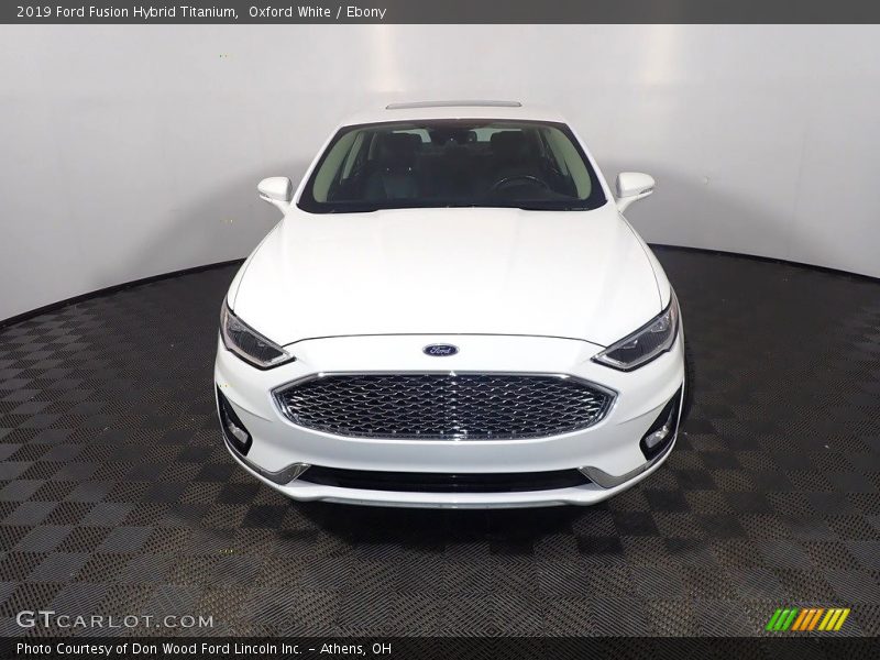 Oxford White / Ebony 2019 Ford Fusion Hybrid Titanium