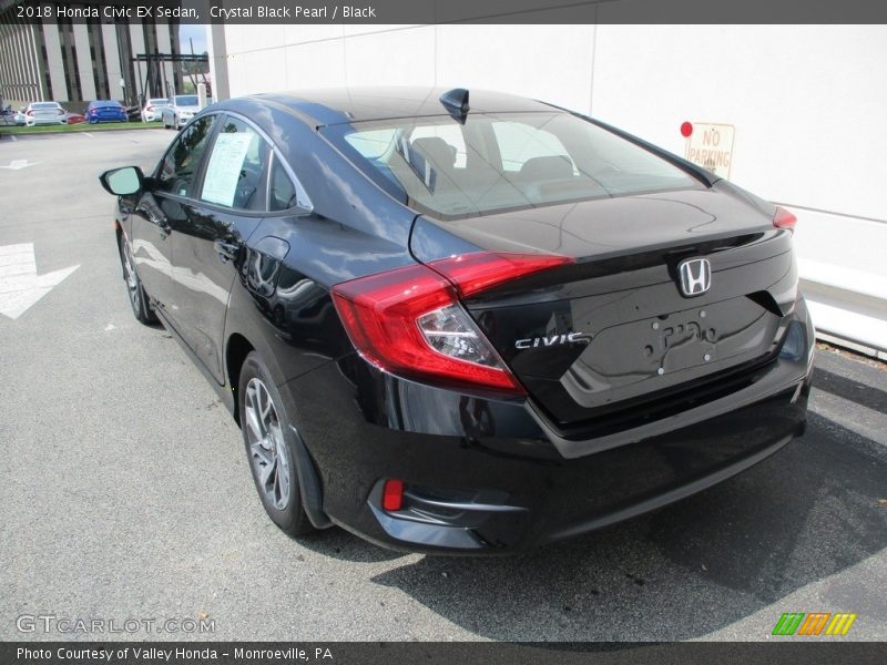Crystal Black Pearl / Black 2018 Honda Civic EX Sedan