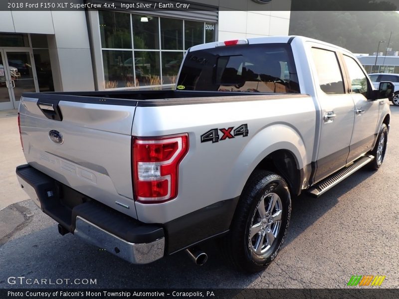 Ingot Silver / Earth Gray 2018 Ford F150 XLT SuperCrew 4x4