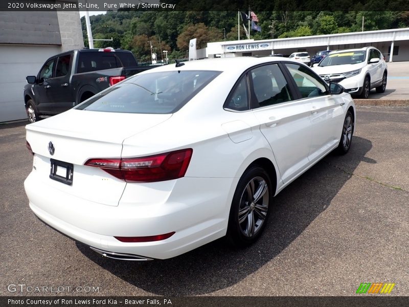 Pure White / Storm Gray 2020 Volkswagen Jetta R-Line