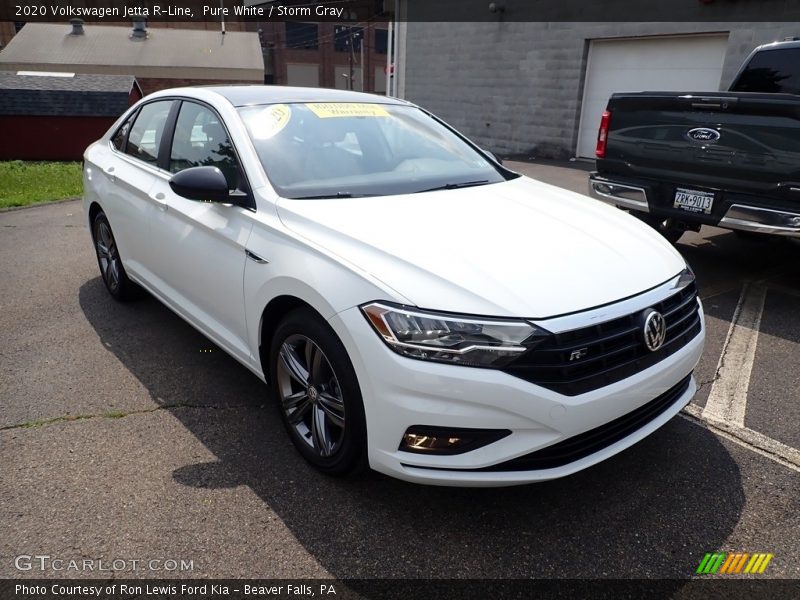 Pure White / Storm Gray 2020 Volkswagen Jetta R-Line