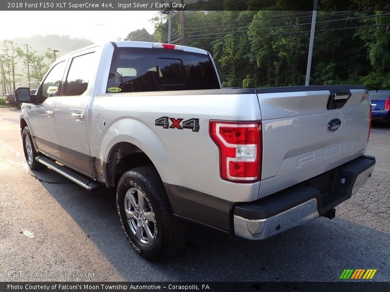 Ingot Silver / Earth Gray 2018 Ford F150 XLT SuperCrew 4x4
