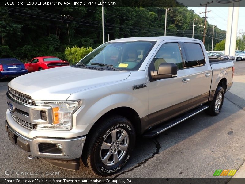 Ingot Silver / Earth Gray 2018 Ford F150 XLT SuperCrew 4x4