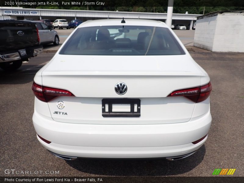 Pure White / Storm Gray 2020 Volkswagen Jetta R-Line