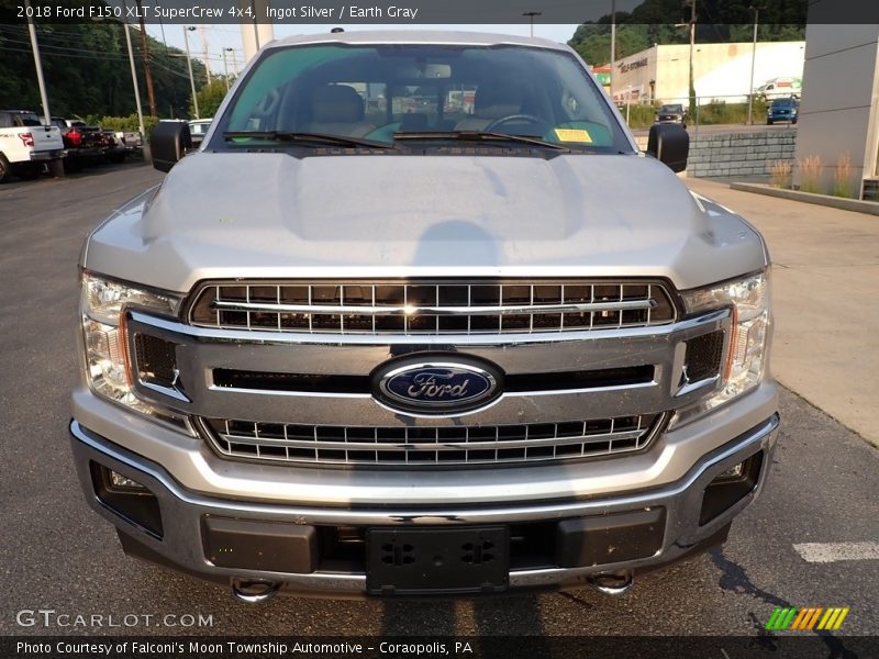 Ingot Silver / Earth Gray 2018 Ford F150 XLT SuperCrew 4x4