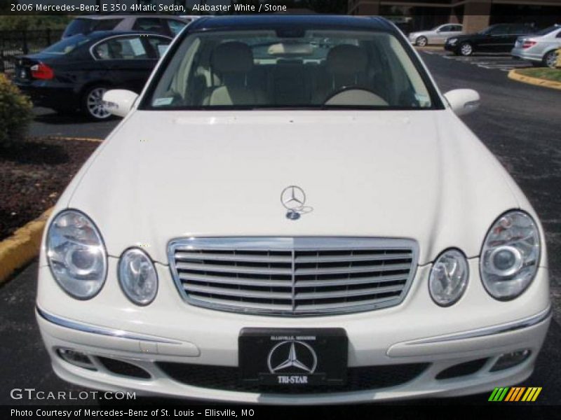 Alabaster White / Stone 2006 Mercedes-Benz E 350 4Matic Sedan