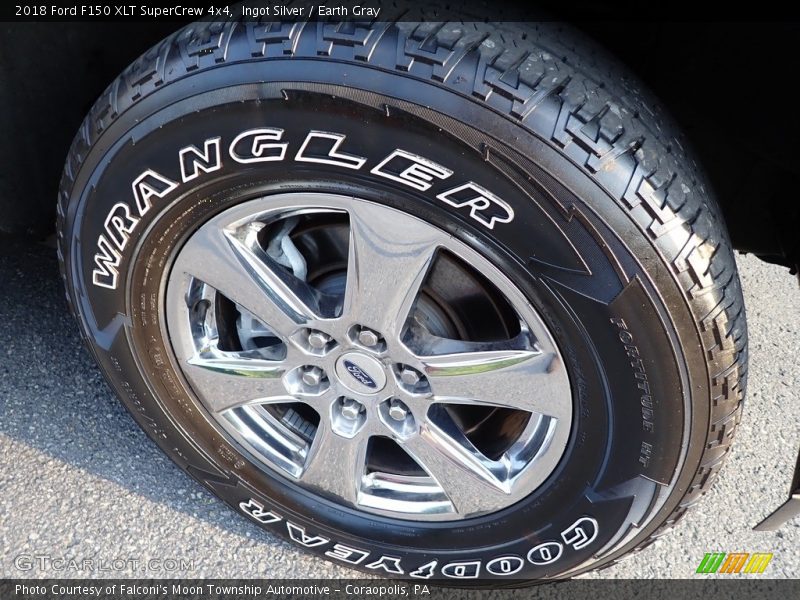 Ingot Silver / Earth Gray 2018 Ford F150 XLT SuperCrew 4x4