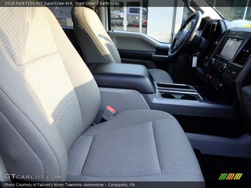 Ingot Silver / Earth Gray 2018 Ford F150 XLT SuperCrew 4x4