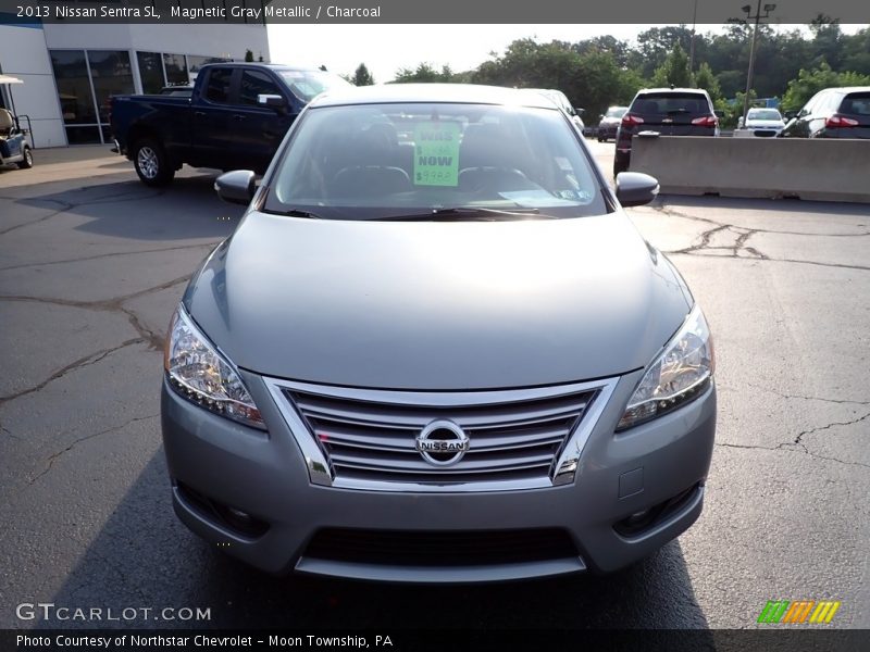 Magnetic Gray Metallic / Charcoal 2013 Nissan Sentra SL