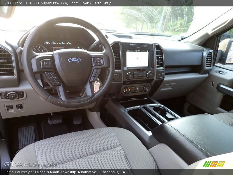 Ingot Silver / Earth Gray 2018 Ford F150 XLT SuperCrew 4x4