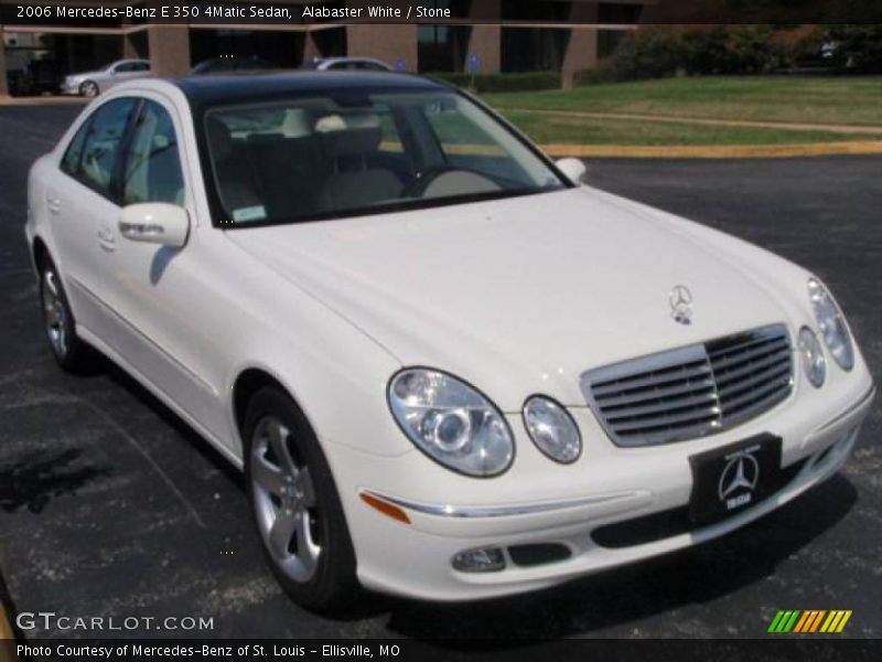 Alabaster White / Stone 2006 Mercedes-Benz E 350 4Matic Sedan