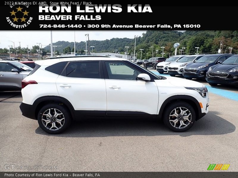 Snow White Pearl / Black 2022 Kia Seltos EX AWD