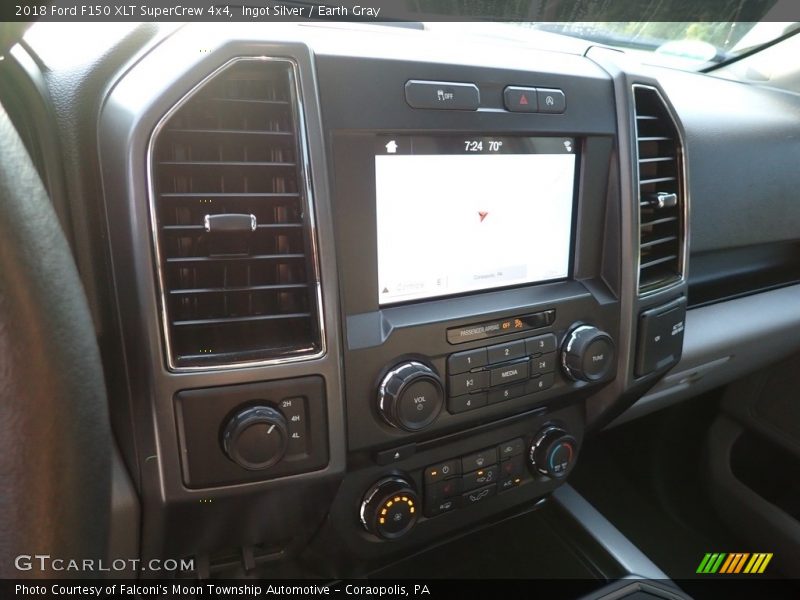Ingot Silver / Earth Gray 2018 Ford F150 XLT SuperCrew 4x4