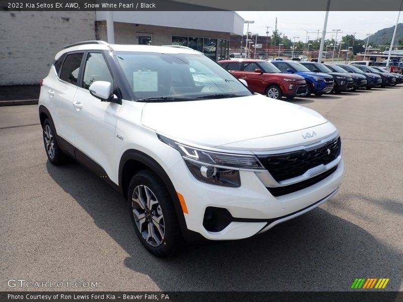 Snow White Pearl / Black 2022 Kia Seltos EX AWD