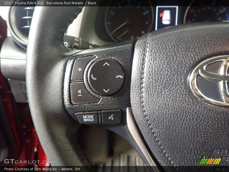 Barcelona Red Metallic / Black 2017 Toyota RAV4 XLE