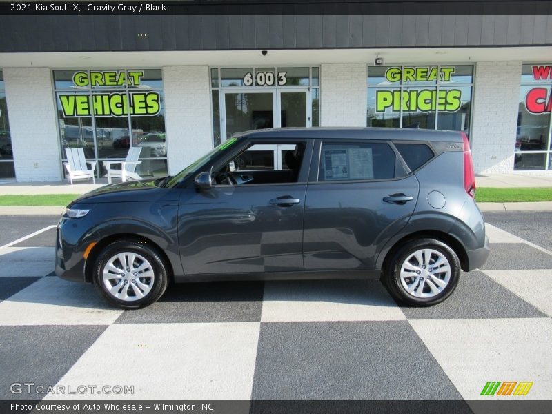 Gravity Gray / Black 2021 Kia Soul LX
