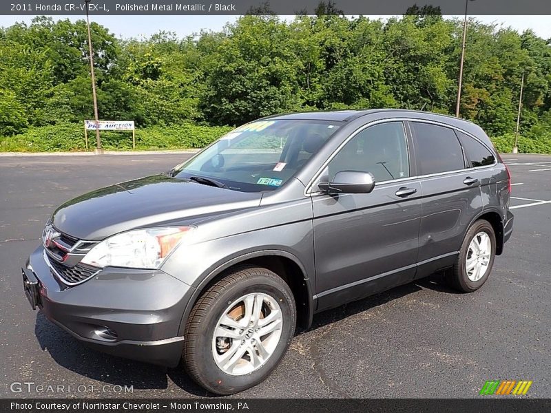 Polished Metal Metallic / Black 2011 Honda CR-V EX-L