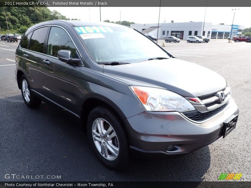 Polished Metal Metallic / Black 2011 Honda CR-V EX-L