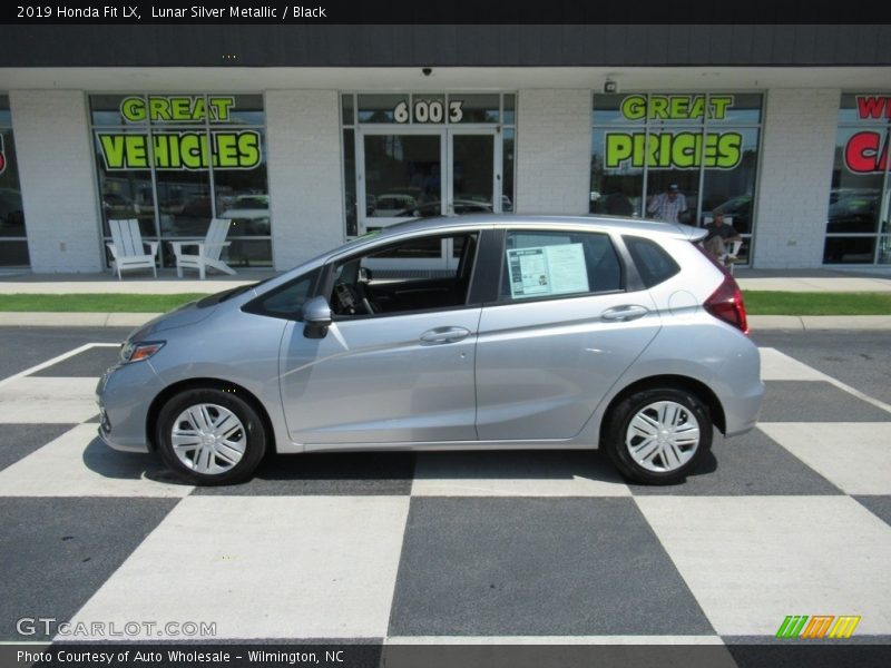 Lunar Silver Metallic / Black 2019 Honda Fit LX