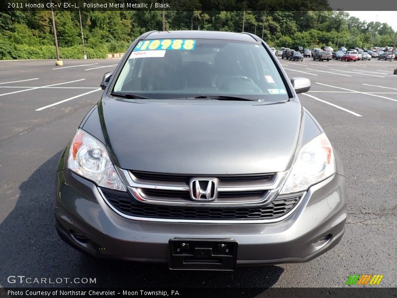 Polished Metal Metallic / Black 2011 Honda CR-V EX-L