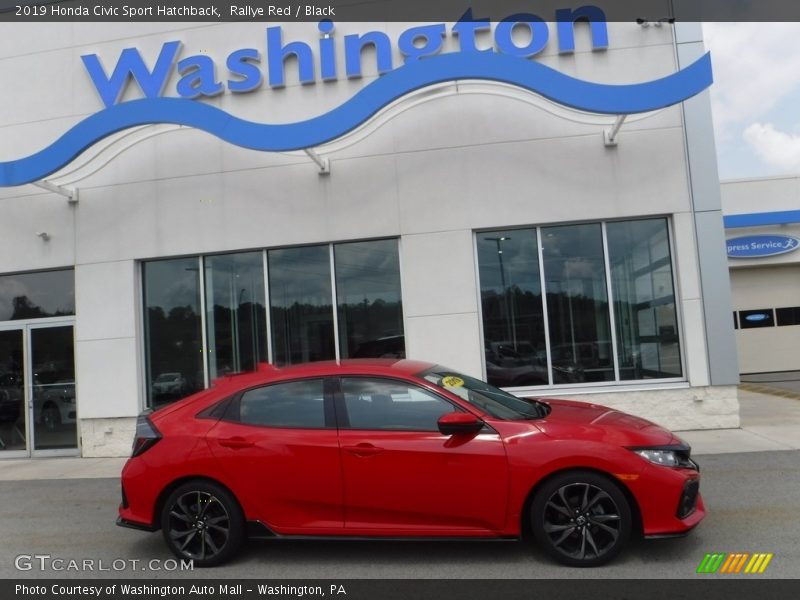 Rallye Red / Black 2019 Honda Civic Sport Hatchback