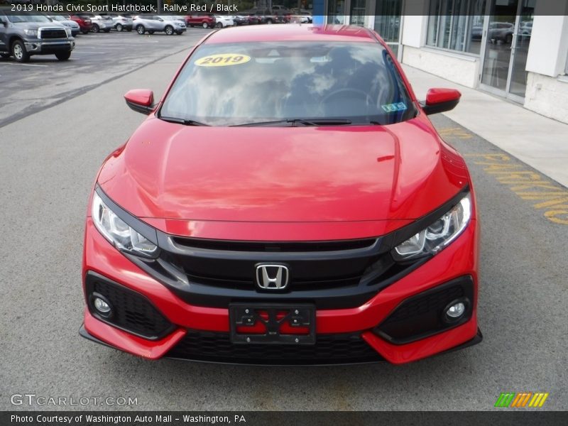 Rallye Red / Black 2019 Honda Civic Sport Hatchback