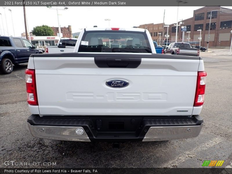 Oxford White / Medium Dark Slate 2021 Ford F150 XLT SuperCab 4x4